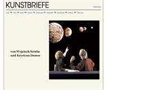 Desktop Screenshot of kunstbriefe.de