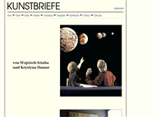 Tablet Screenshot of kunstbriefe.de